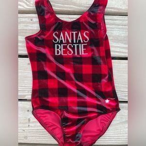 Santa's Bestie Leotard - Youth XL